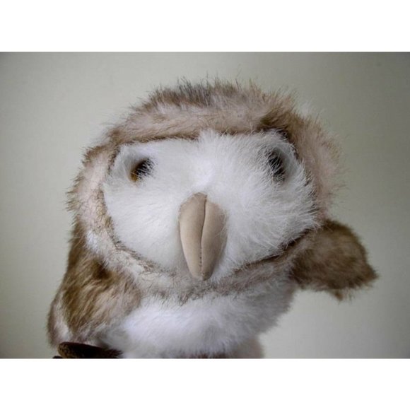 Folkmanis Barn Owl Hand Puppet Plush Toy - Picture 3 of 4